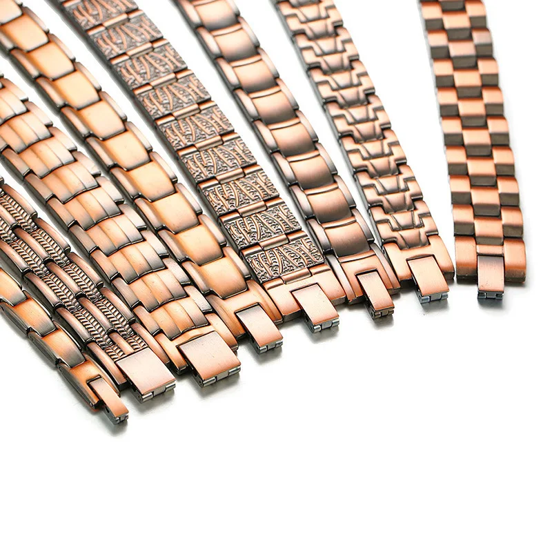 Мужской и женский браслет на ногу медный щиколотку для магнитной терапии снятия