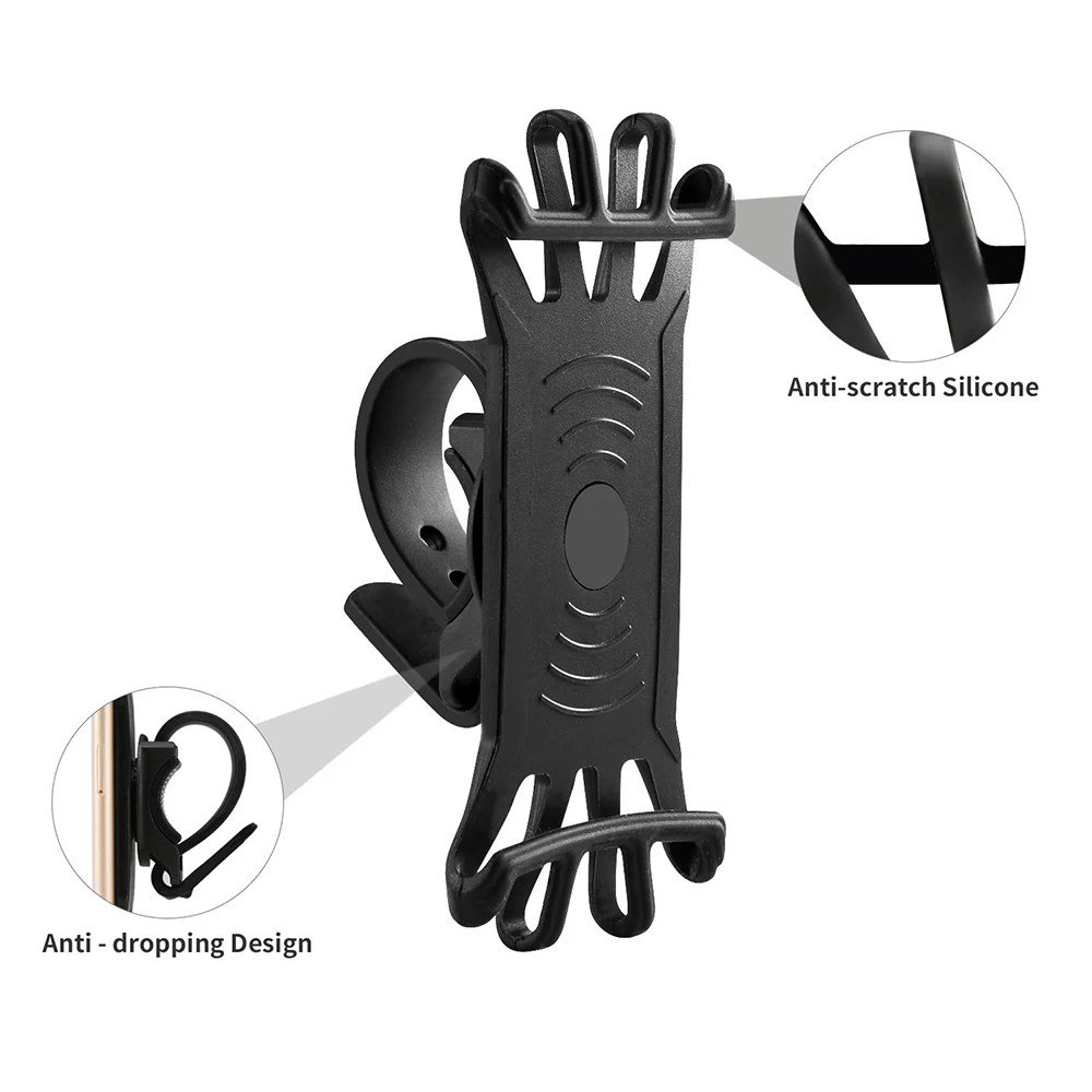 Bike Phone Holder Adjustable Pull Button Anti-shock Mount Bracket Fork For Handlebar Clip Stand GPS | Спорт и развлечения