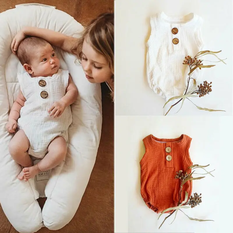 

0-24M Boy Clothes Toddler Baby Boys Girls Kids Cottom Romper Jumpsuit One-Pieces Outfits Clothes 0-2Y
