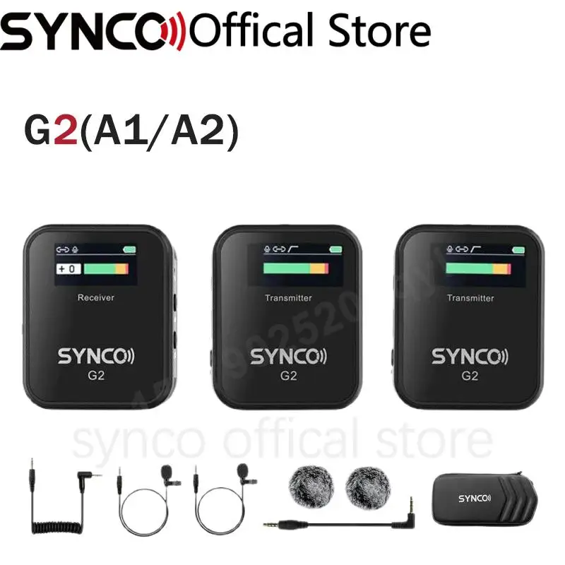 Микрофон SYNCO G2 A2 для домашней студийной видеосъемки беспроводной