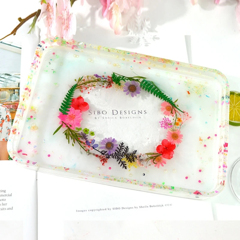 

Epoxy Resin Mold Cube Storage Box Casting Silicone Mould DIY Crafts Container Organizer Making Tools