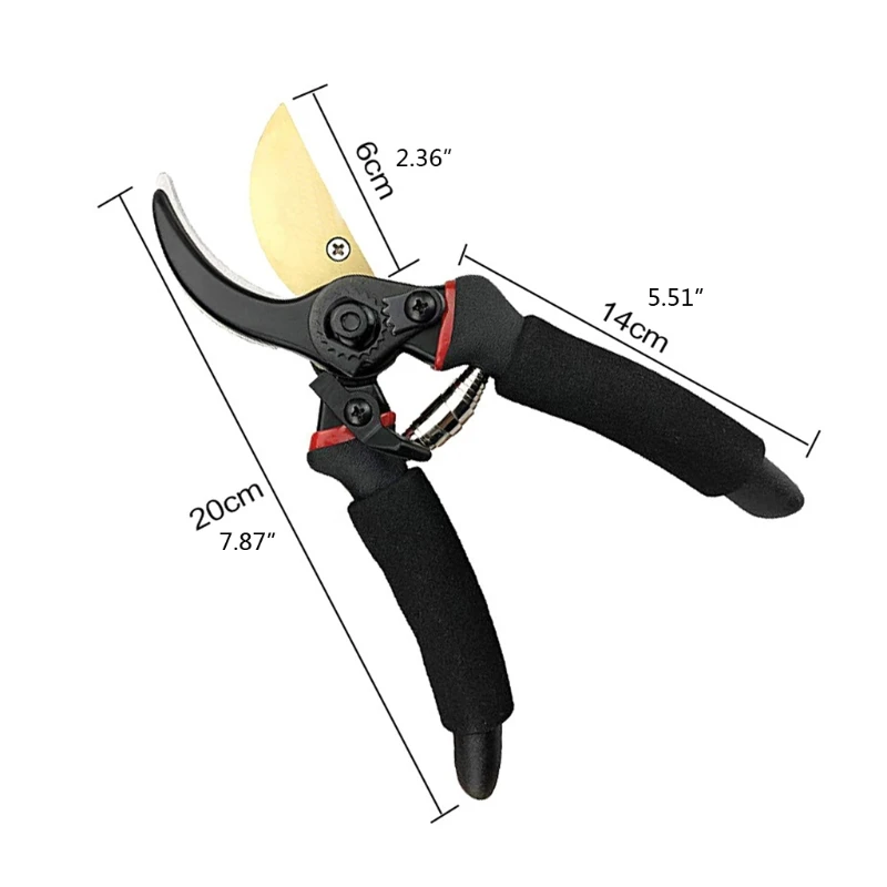 

L9BE Pruning Shear Garden Tools Garden Clippers Durable Labor Saving Scissors Gardening Plant Sharp Pruners Plant Trees Flowers