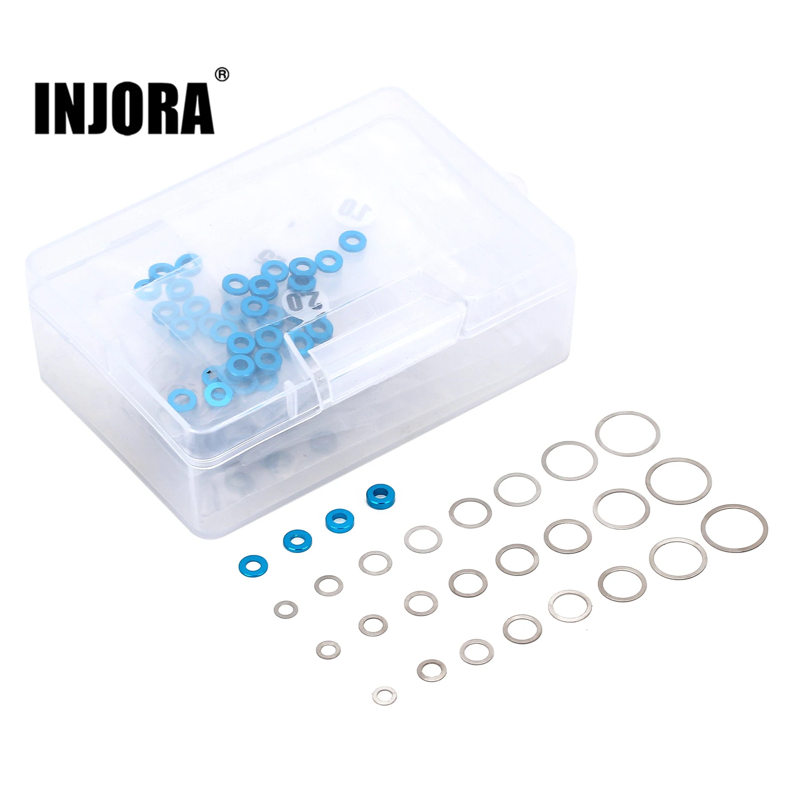 

INJORA 280 шт. металлическая прокладка шайба уплотнительное кольцо Аппаратные аксессуары для радиоуправляемых автомобильных лодок запчасти