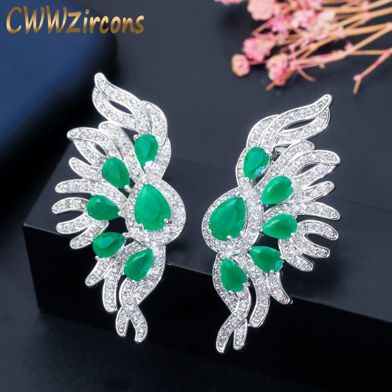 Женские длинные серьги гвоздики с фианитом 4 5 см|stud earring 925|stud earringslong stud earrings |