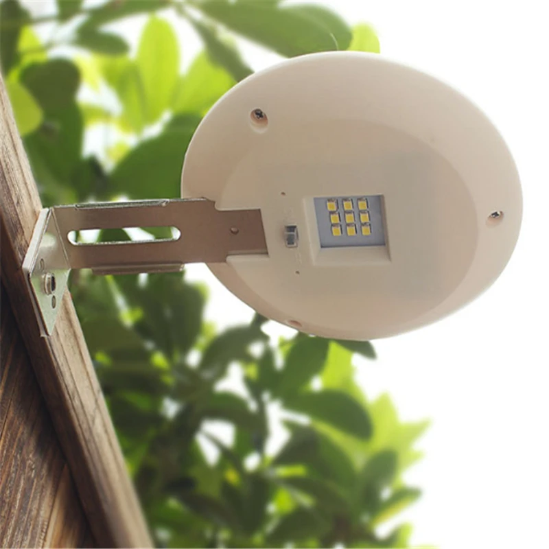 

6pcs Solar LED Wall Light Outdoor Night Light Waterproof Garden Railing Fence Aisle Round Street Light Decorative Deck Lighting