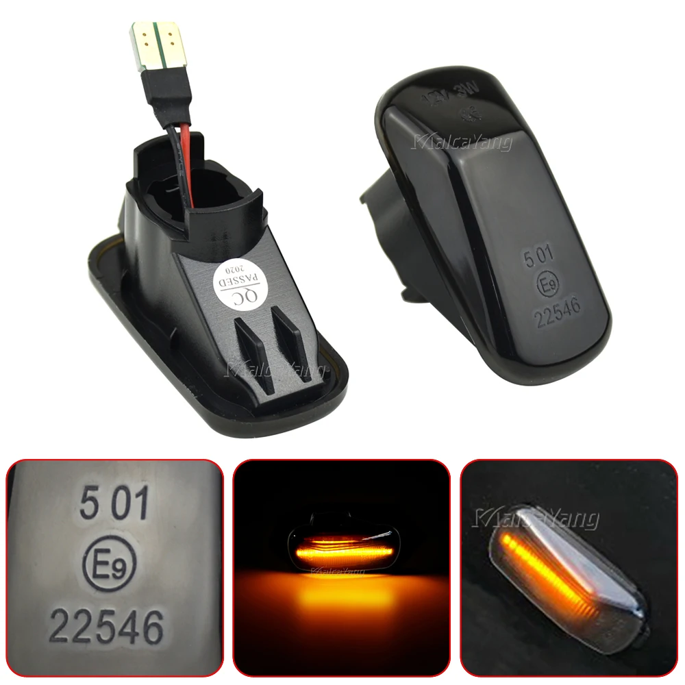 Динамический Led Боковой габаритный фонарь поворота светильник для Honda Civic CRV