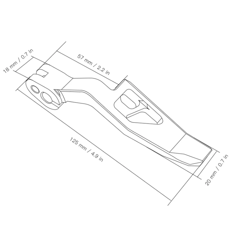Аксессуары для мотоциклов CNC Алюминиевый Рычаг стояночного тормоза YAMAHA TMAX 500