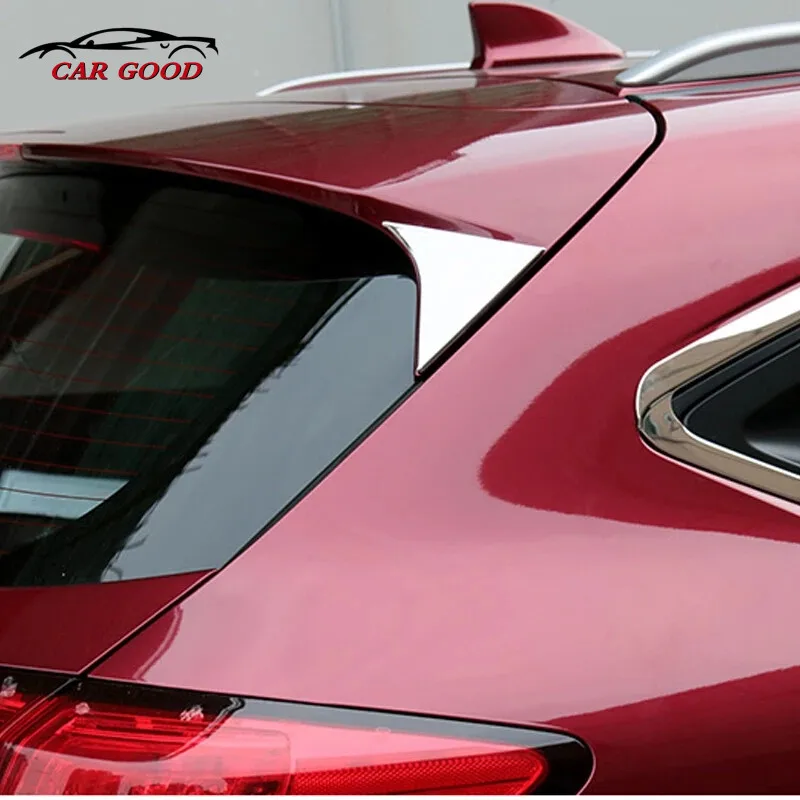 

For Honda Vezel HR-V 2014-2018 Chrome Rear Trunk Window Spoiler Cover Pillar Post Trim Molding Garnish Car Styling Accessories