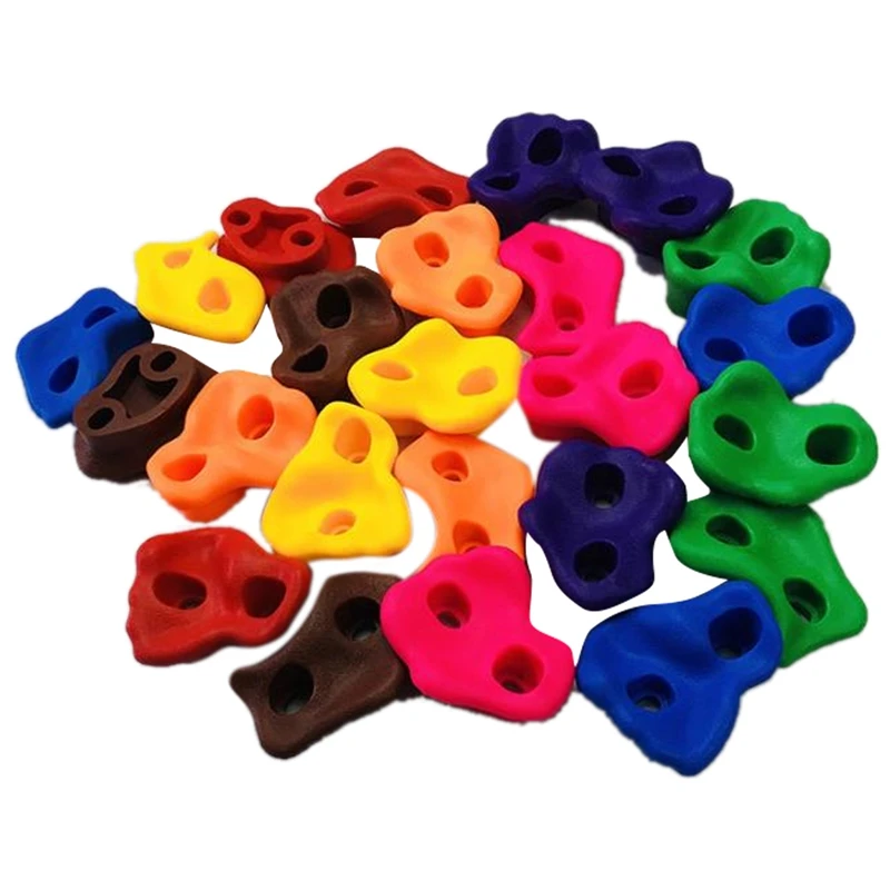 12Pcs Ran Color Children Rock Climbing Holds Indoor Outdoor Kids Playground Build Accessories | Спорт и развлечения
