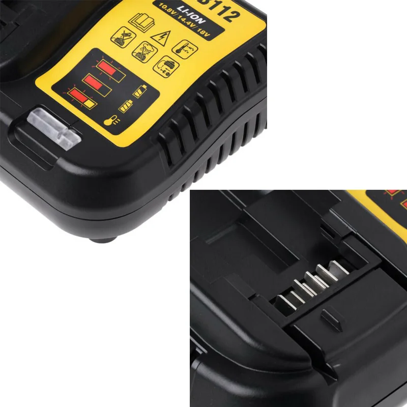 dcb112 12v 20v max lithium ion battery charger for dcb206 dcb205 dcb203 dcb201 dcb120 replace for dcb107 dcb105 dcb101 dcb115 free global shipping