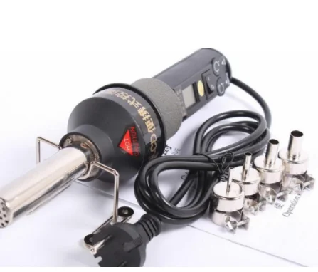 LCD Adjustable Electronic Heat Hot Air Gun Desoldering Soldering Station IC SMD BGA Rework 4 Nozzle 8018LCD | Инструменты