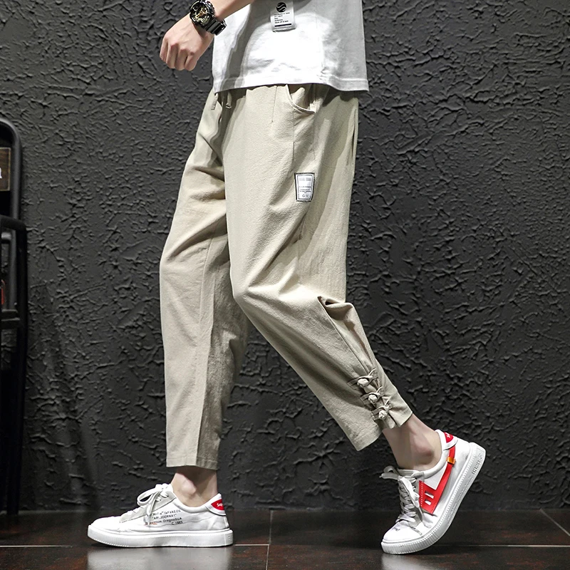 Модные шикарные однотонные мужские брюки карго 2019 осенние большие пакеты Досуг