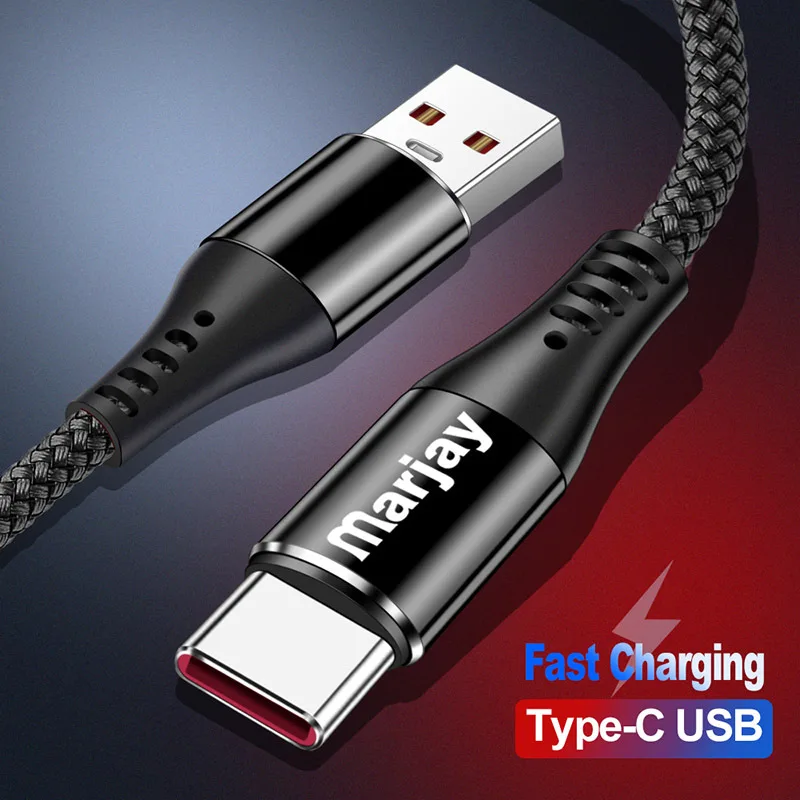 USB C кабель для быстрой зарядки Huawei P10 plus P20 pro Mate9 Samsung Xiaomi redmi 5 А 1 м 2 | Электроника