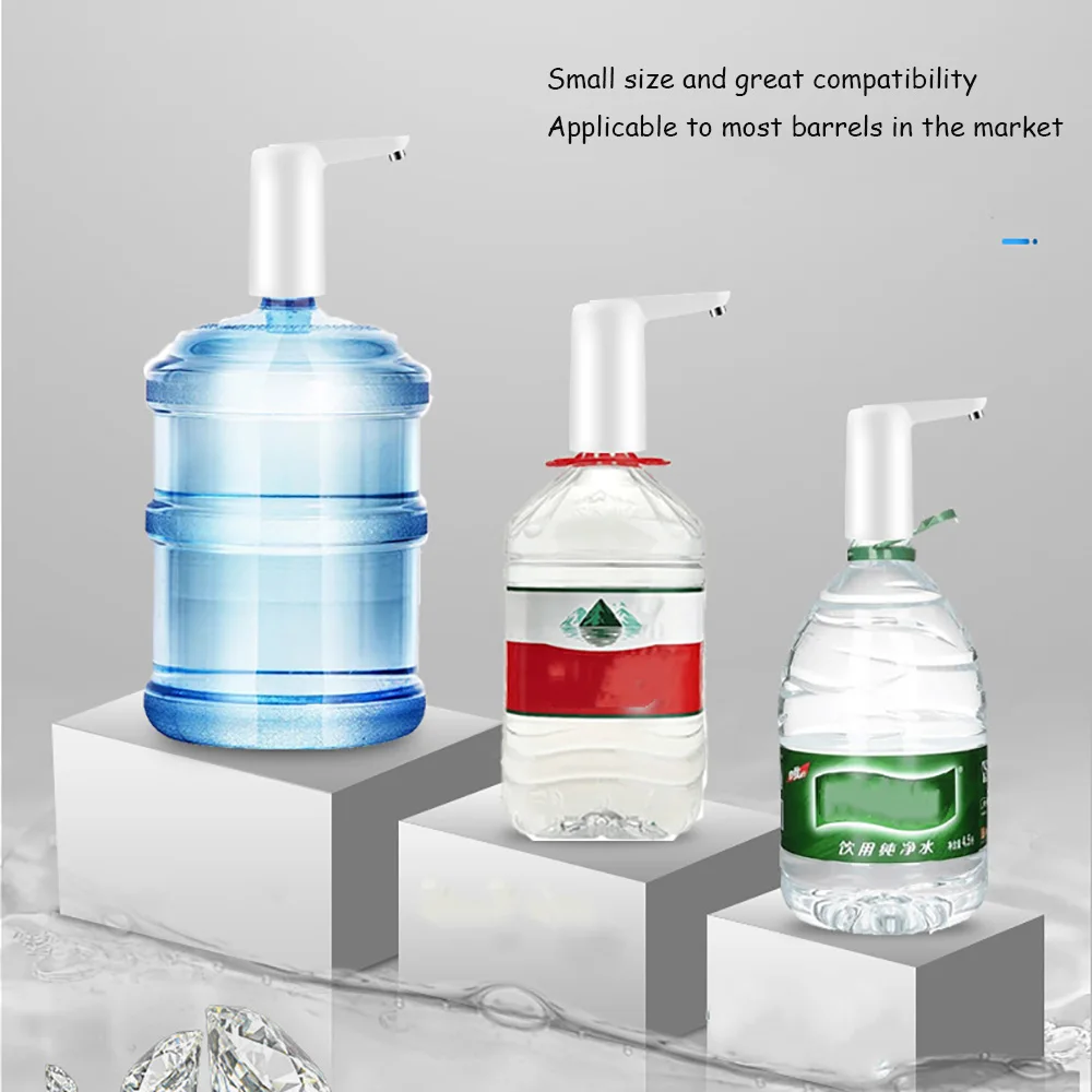 

Portable Electric Water Pump Water Dispenser Automatic Touch With LED lamp TDS test USB Charge One Key Switch 304 outlet pipe