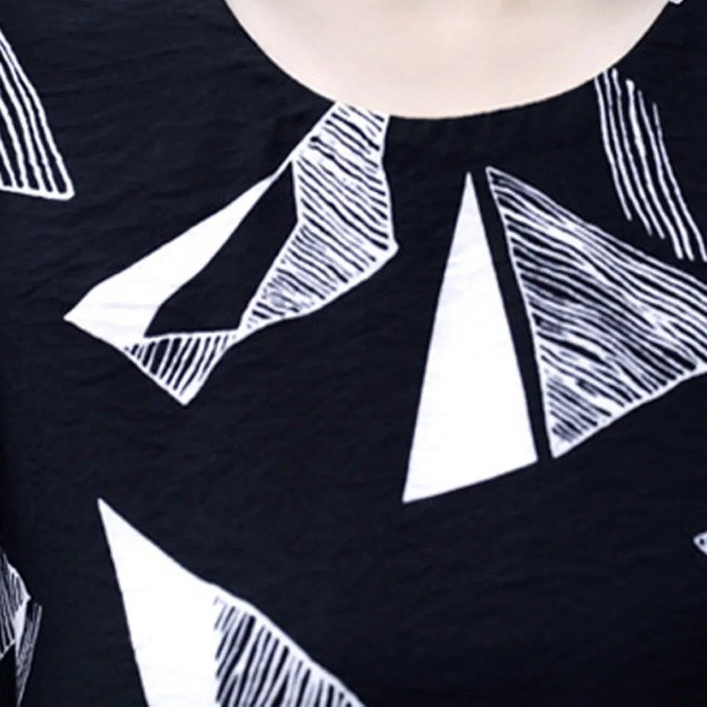 

2021 European and American French Casual Fashion Womens Short Sleeve Printing Round Collar Dress francais