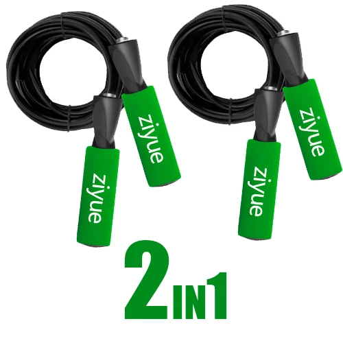 2 Green Ziyue 3 м Подшипник Скакалка шнур скорость фитнес похудение тренажерный зал упражнения с прыжками Оборудование Регулируемый Бокс Скакалка Спортивная Скакалка - Цвет: 2 Green