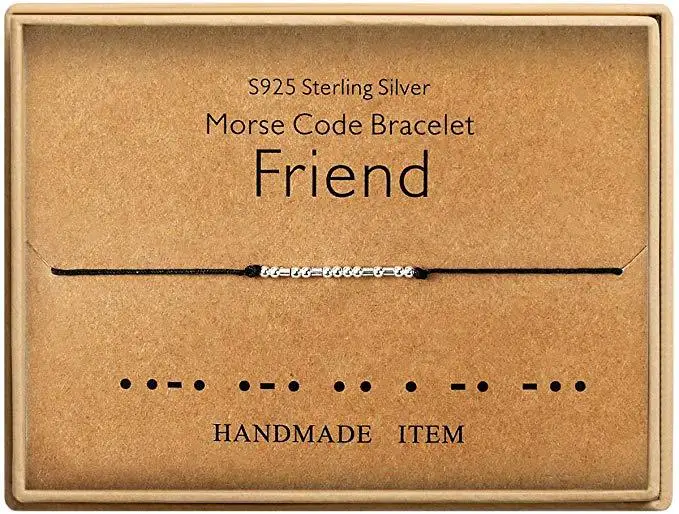 День Святого Валентина ромада Морзе браслеты счастливые ювелирные изделия