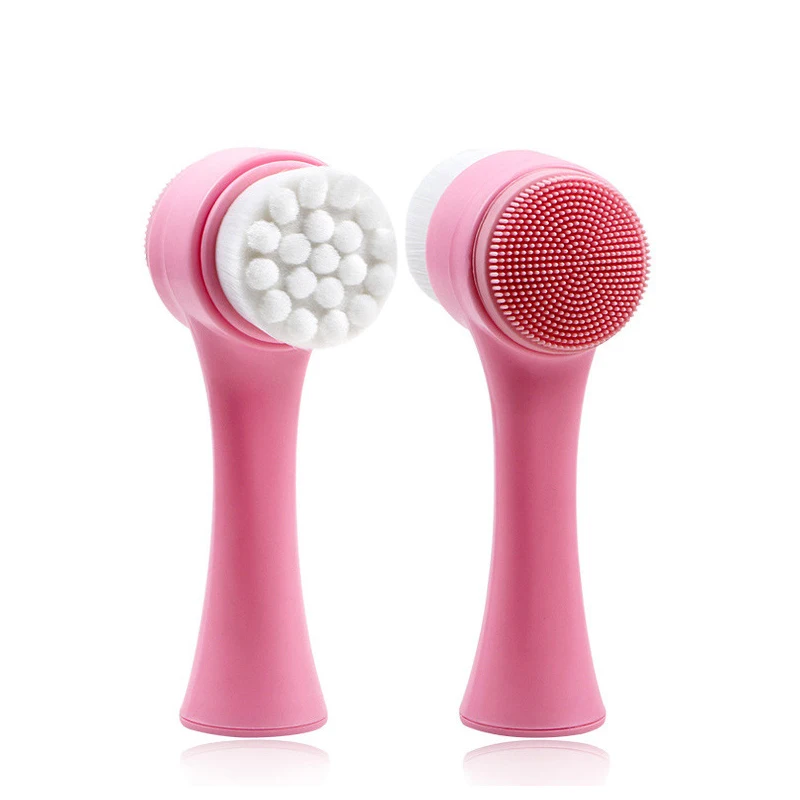 3D двухсторонняя Очищающая щетка для лица средство мытья удаление черных точек