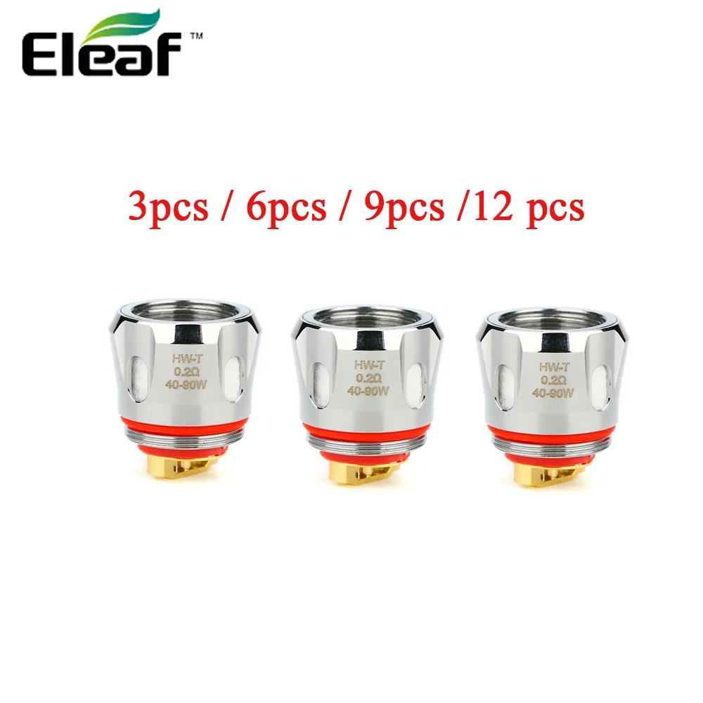 Оригинальный 3 шт./6 шт./9 шт./12 шт. Eleaf HW-T Головка Катушки для ротор сетчатый бак
