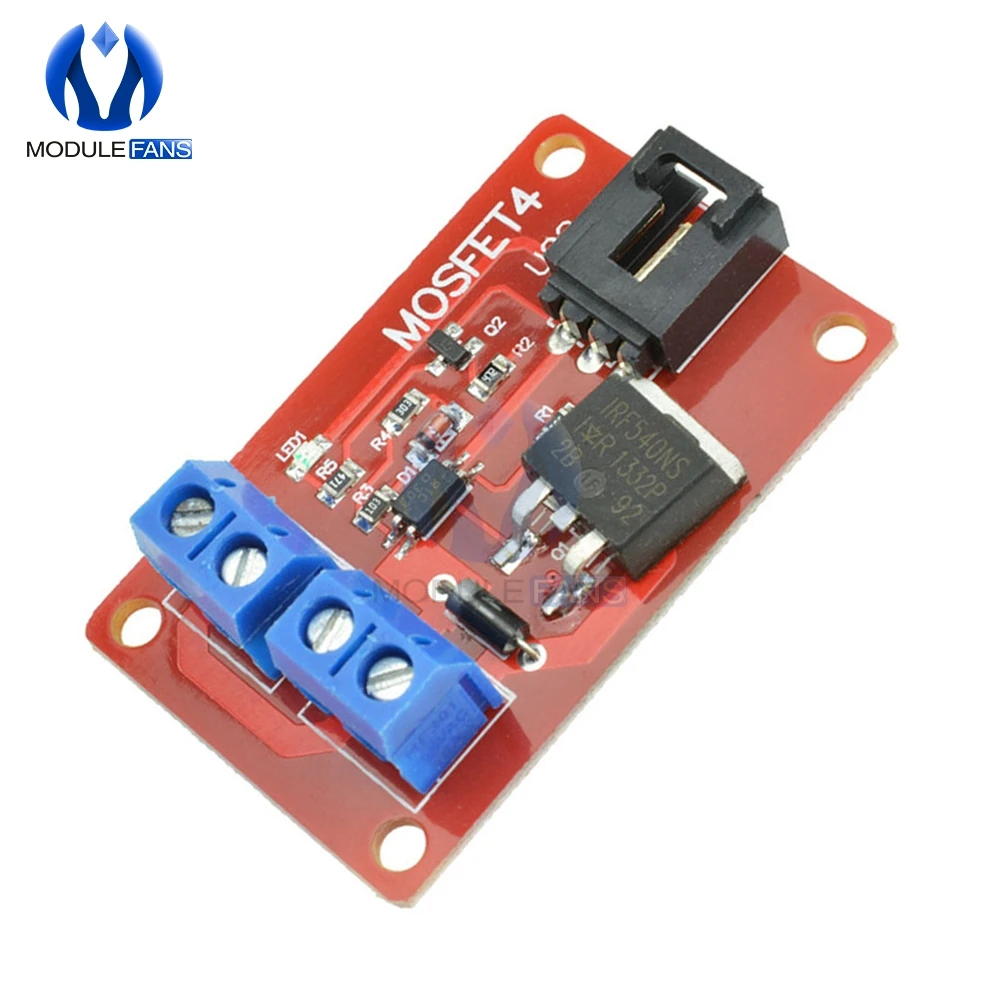 1-канальная плата модуля переключения MOSFET IRF540 + для Arduino | Электронные компоненты и