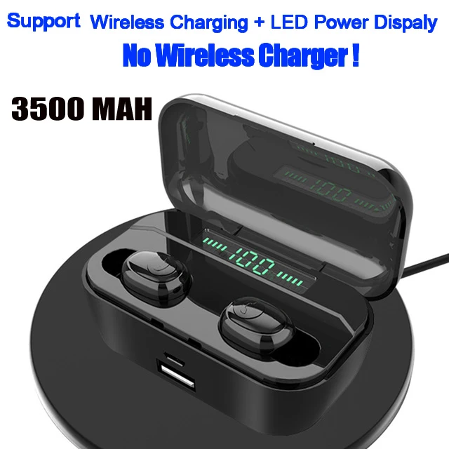 Wireless charge b IPX7 водонепроницаемые Bluetooth наушники 8D стерео беспроводные наушники гарнитура с 3500 мАч power Bank G6s TWS 5,0 Bluetooth наушники - Цвет: Wireless charge b