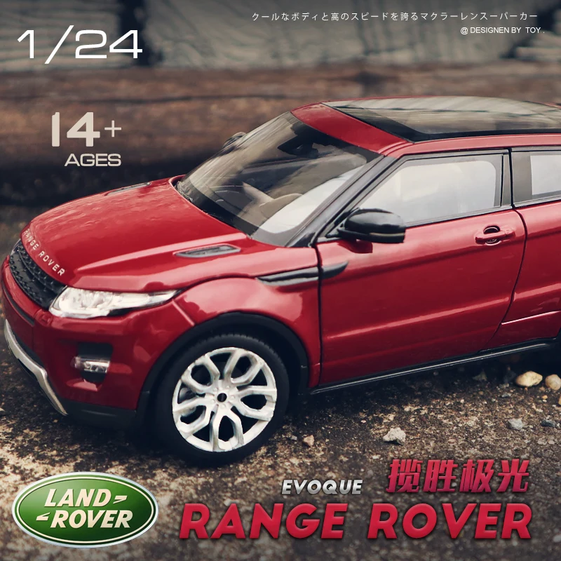 Модель автомобиля Welly 1:24 Land Rover Evoque из сплава отлитые и игрушечные транспортные