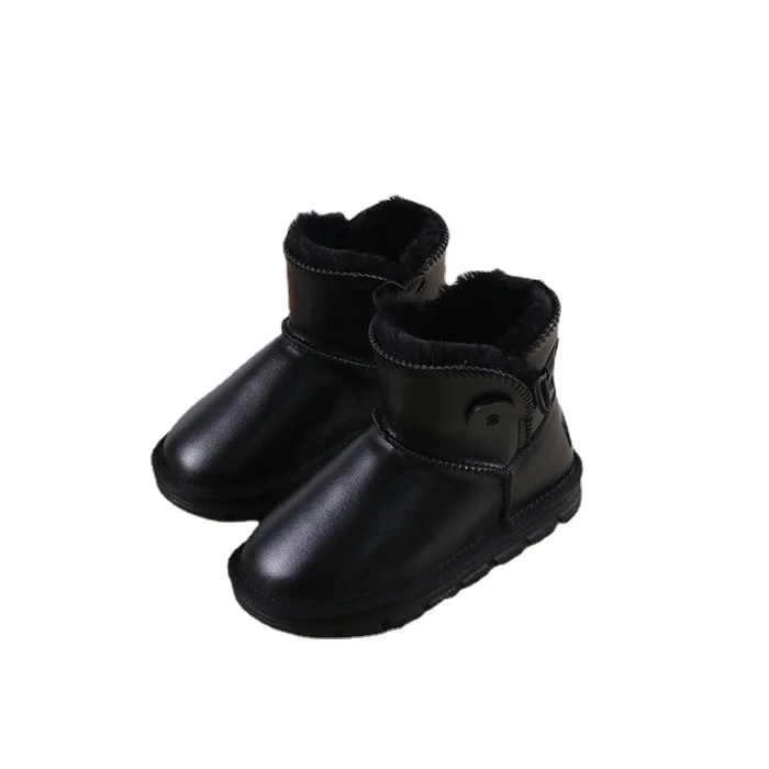 

Baby Boots Shoes Kids Snow Boots Girls Suede Boots Thickened Non-Slip Baby Cotton Shoes