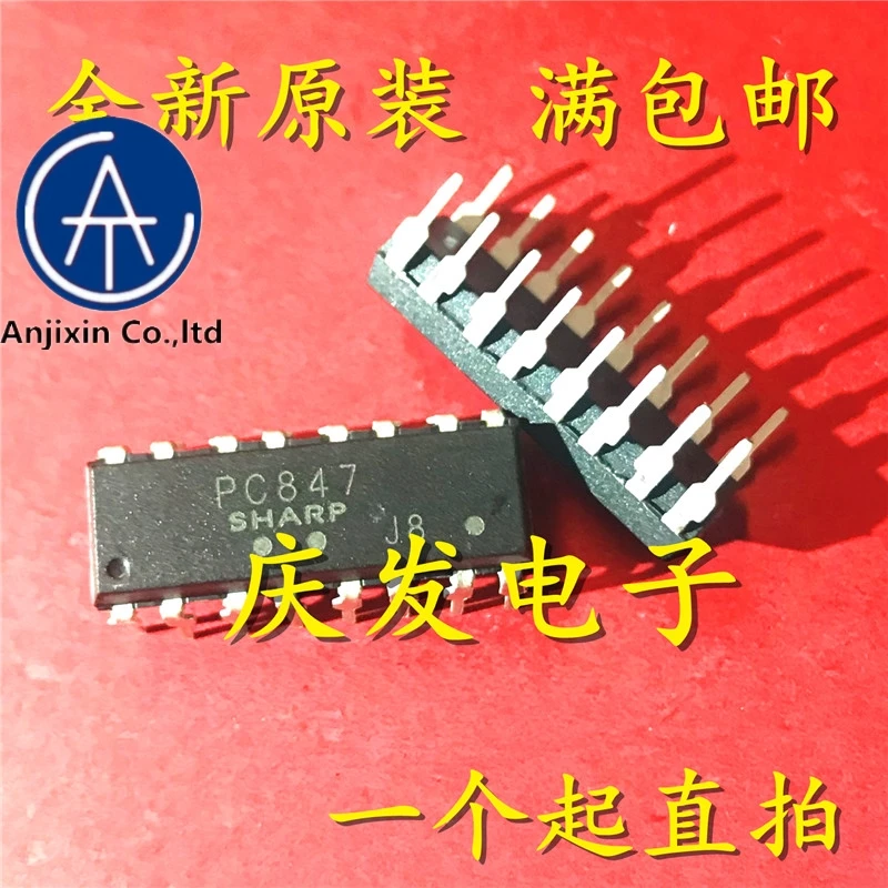 

10pcs real orginal new in stock PC847 DIP16 Optocoupler Isolator Optocoupler