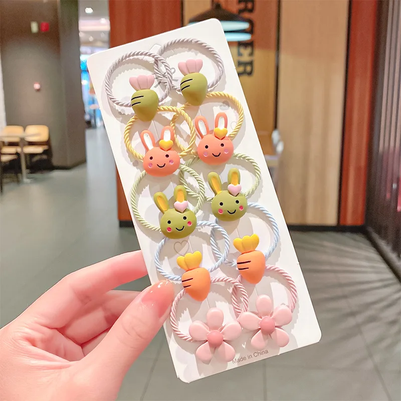 Детские комплекты для девочек с героями мультфильмов милые эластичные повязки