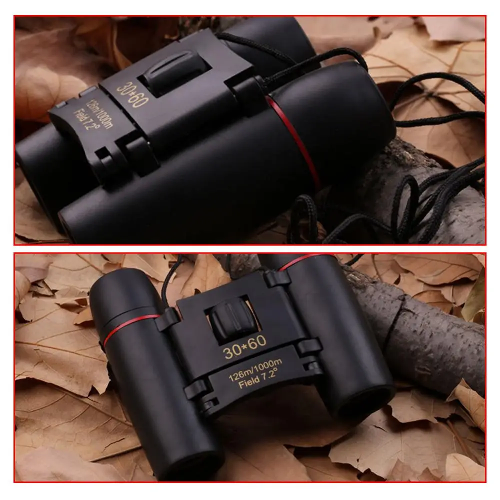 Auto focus Pocket Mini Double Tube Day And Night Vision 10X Zoom Compact Foldable Binoculars For Hiking Hunting Outdoor | Инструменты