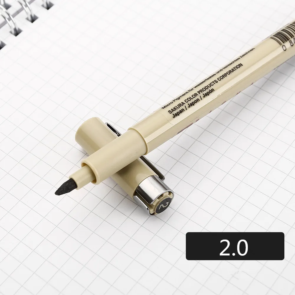 20 Sakura ручка Pigma micron Neelde мягкая кисть Ручка для рисования Лот 005 01 02 03 04 05 08 1,0 кисть художественные маркеры - Цвет: 20
