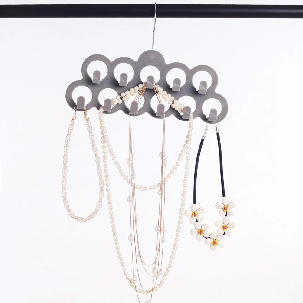 Вешалка для одежды вешалка шарфов с 11 отверстиями 2 шт. компактная Нескользящая