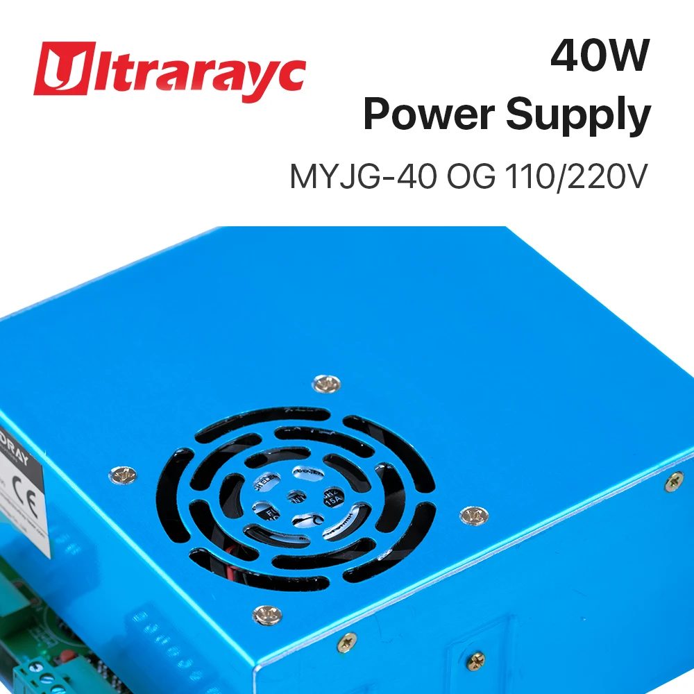 Ultrarayc 40 Вт CO2 лазерный Питание MYJG 40WT 110V/220V для лазерной трубки гравированная