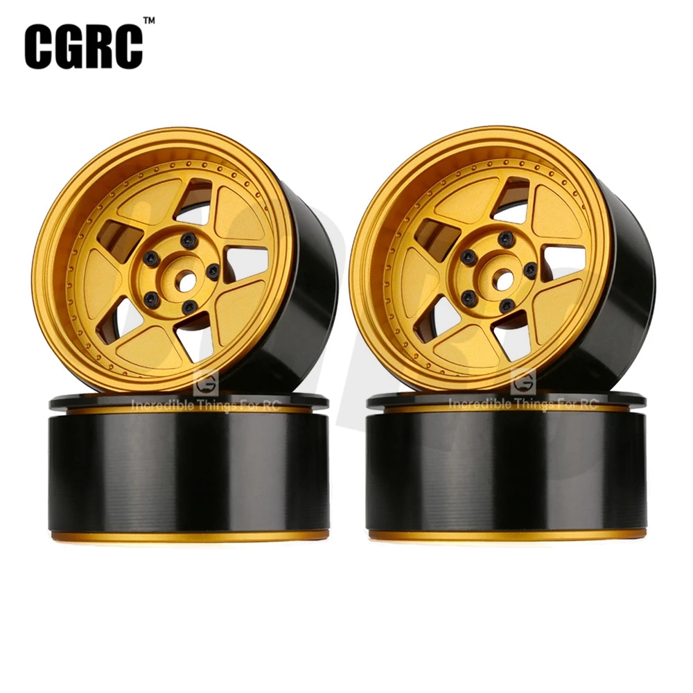Металлический сплав с ЧПУ 4 шт. высокое качество 2 дюйма Beadlock обод колеса для/10 Rc