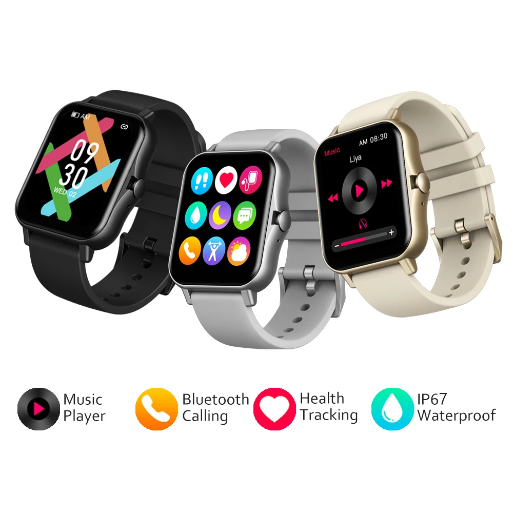 

2021 Zeblaze GTS 2 Smart Watch Answer/Make Call Music Player Heart Rate Long Battery Life IP67 Smartwatch For Android IOS Phone