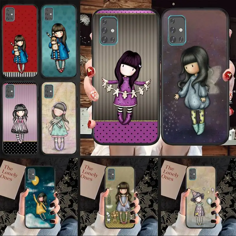 

Santoro Gorjuss Cartoon Girl Phone Case For Samsung A11 A12 A71 A80 M10 M20 M21 M30 M31 M31S 5G Cover Fundas