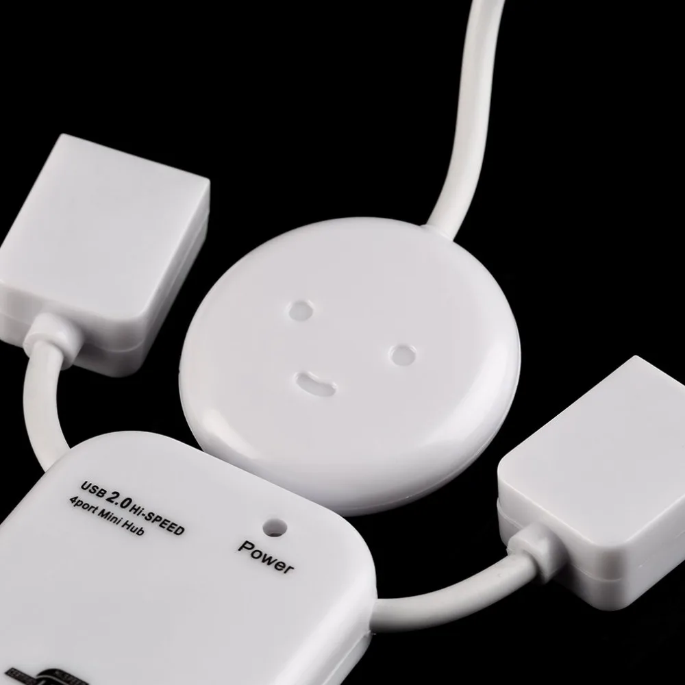 

2019 Newest Humanoid 4 Port Hub High-Speed USB 2.0 Splitter Cable Adapter for Laptop PC drop Shipping