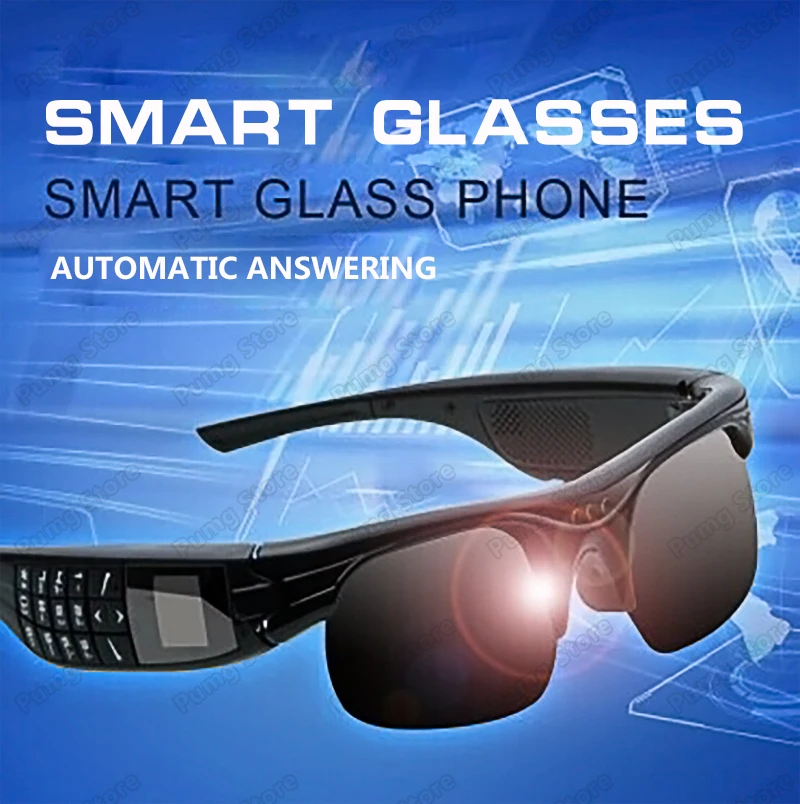 G5 Bluetooth Smart Glasses with Wearable Dial Call Multifunctional Automatic Answering Digital Camera Video Recordings | Электроника