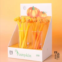 16pcs cute creative small fresh gel pen pumpkin garden 0 5mm black school supplies office supplies wholesale gel pens