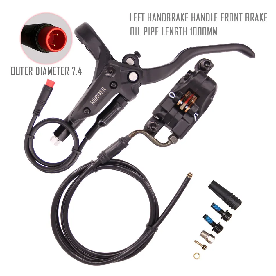 Electric bicycle oil pressure brake scooter split long pipe adjustable price electric car disc Right | Спорт и развлечения