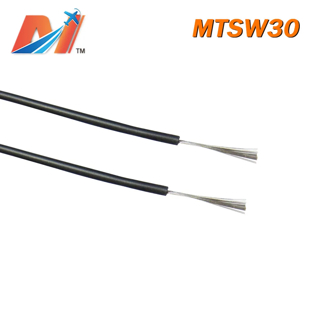 Maytech распродажа (1 метр) Мощный силиконовый провод AWG30 черного цвета|Силовая