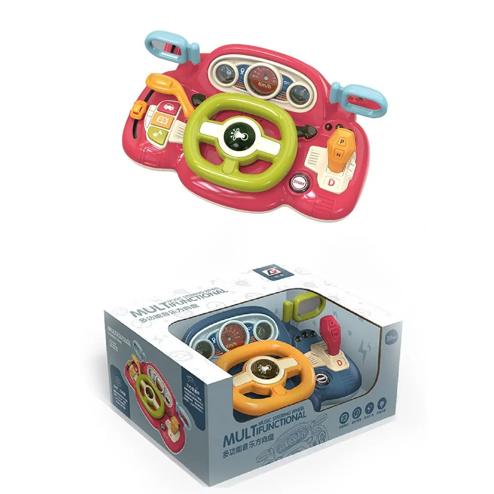 

Children's Car Music Steering Wheel Toy Simulation With Light Driving Platform Early Education Enlightenment Educational Toys