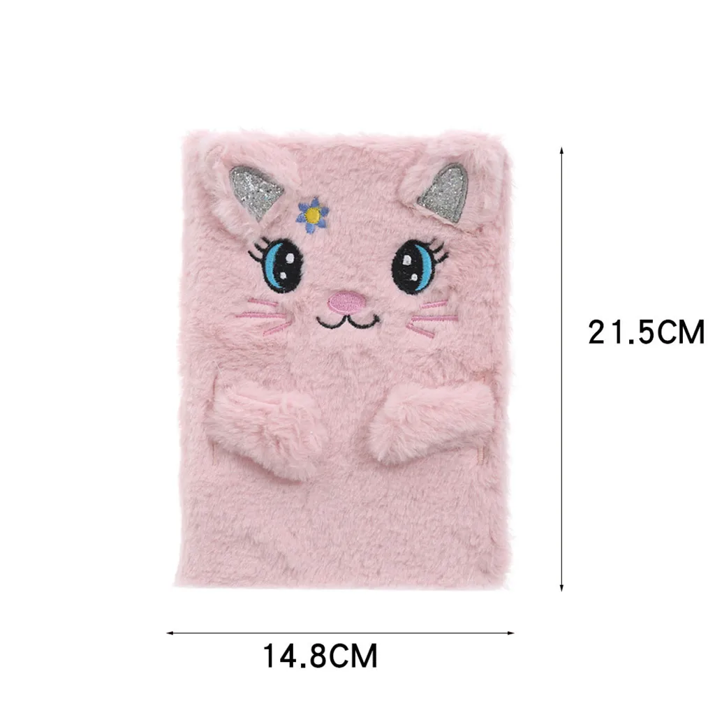 

plush Cartoon Colorful Dream Unicorn Plush Notebooks Girls Portable Pocket Diary Planner Notepad Escolar Papelaria Stationery