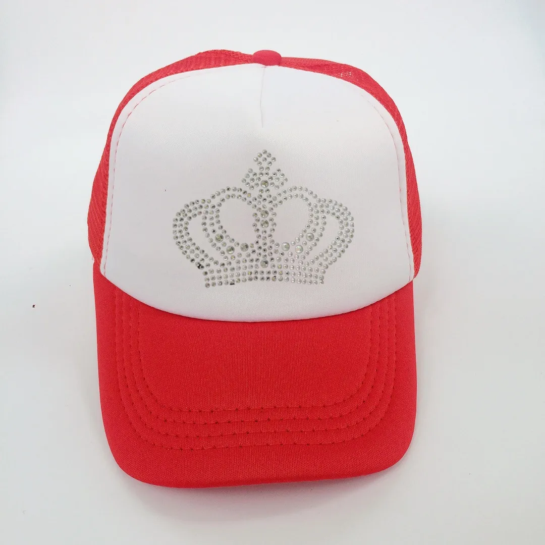 Бейсболка для девочек Кепка с вышивкой короной и бриллиантами аксессуары От 2 до 8