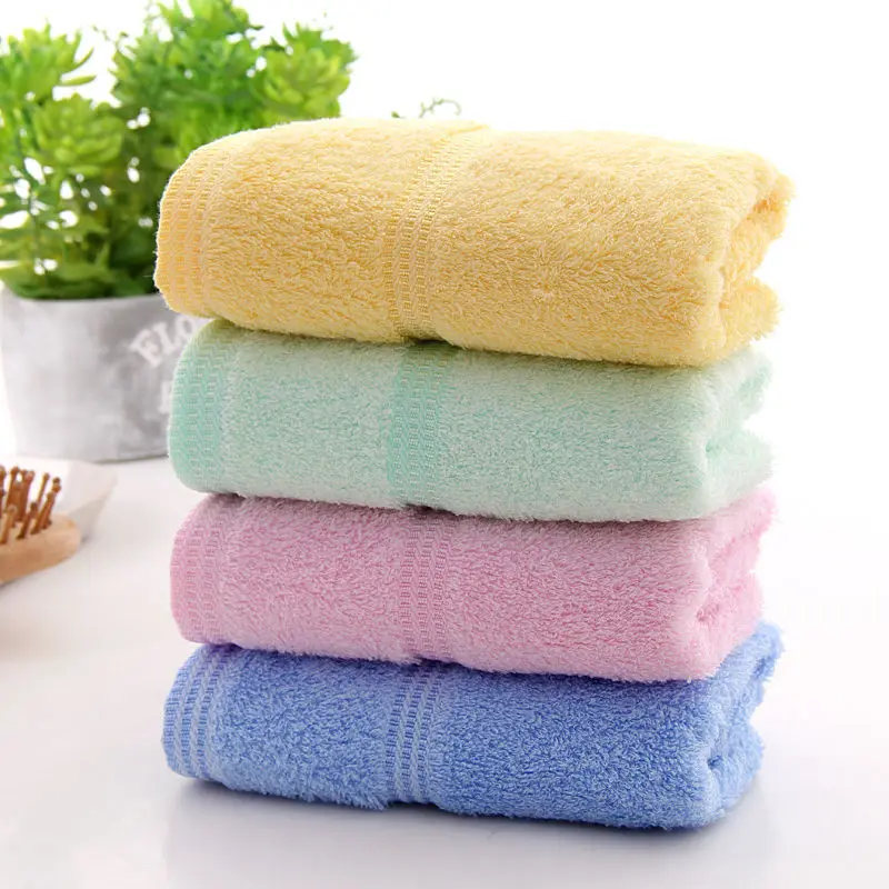 

4pcs/lot Bamboo Fiber Towels Children Aldult General Face Towels Soft Absorbent Skin Care Towel Set Bathroom Towel Wholesale