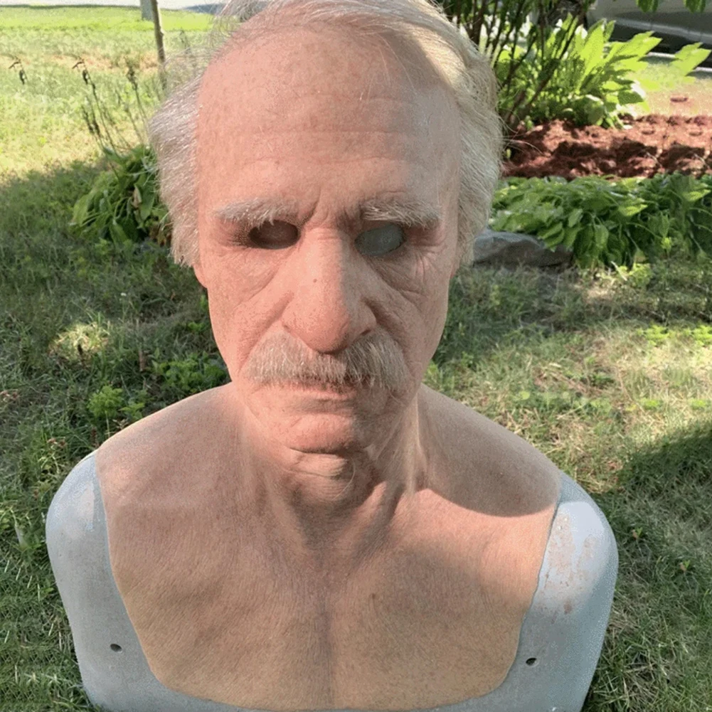 

The Elder Old Man Headgear for Masquerade Halloween Realistic Headgear J99Store