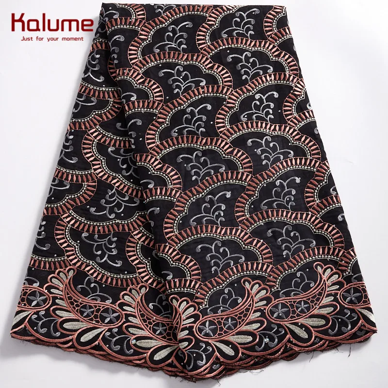 

Kalume Nigerican Lace Fabric Dress African Cotton Lace Fabric Dresses Swiss Voile In Switzerland For Dresses Party Wedding H2336