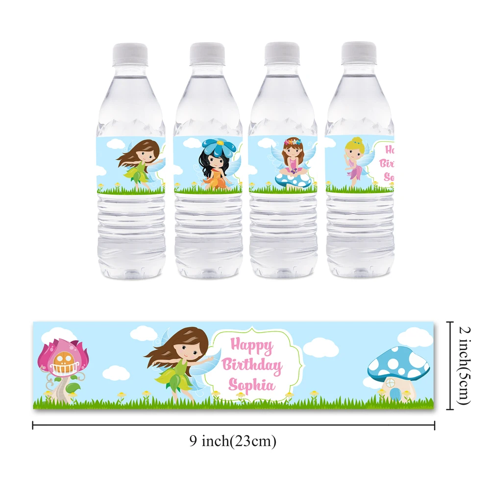 Вечерние этикетки для бутылок в стиле Лесной Феи украшения девочек на день