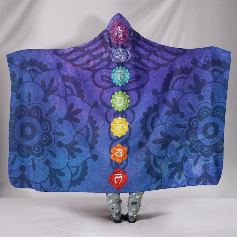 

Activating Kundalini Energy Hooded Blanket