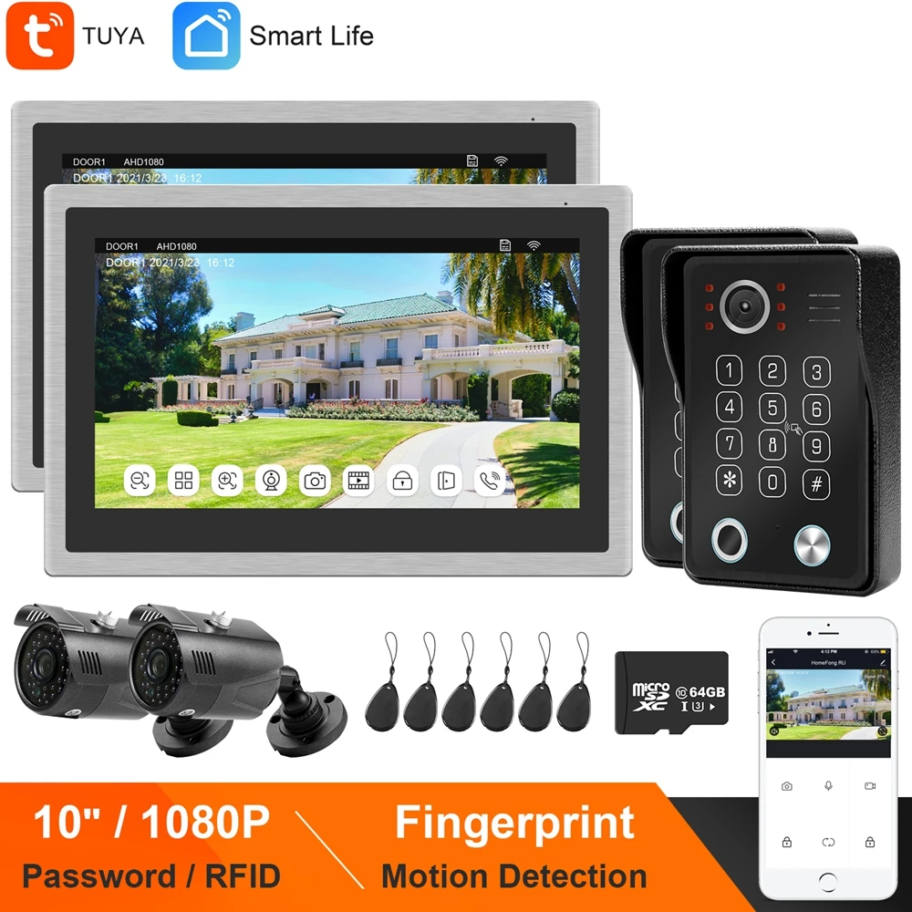 Ysecu Wi Fi Видео Интерком Villa IP видео телефон двери 1080P дверной звонок Камера